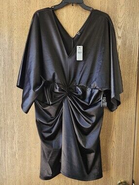 Express Black Textured Dress